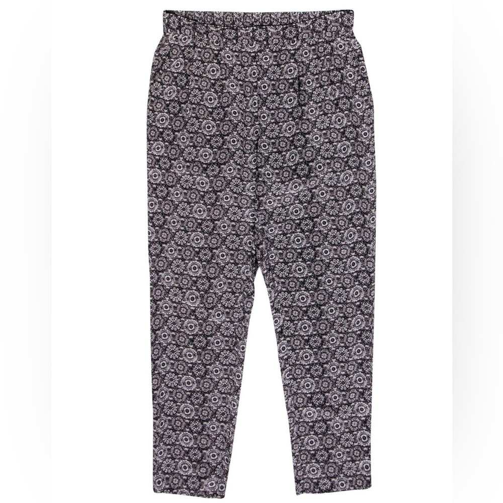 Joie Printed Wide Leg Silk Pants, Size S